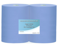 2x Maxi Putztuchrolle 37x36 Putztücher Werkstatt Putzpapier blau je 500 Blatt