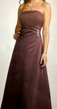 Prom Ring Dance Davids Bridal Brown Formal Gown Bridesmaid Dress 8567 NLA 10