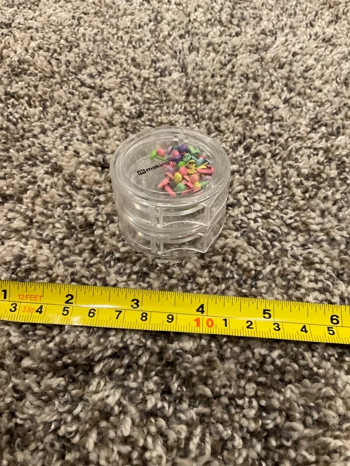 Making Memories Metal brads Scrapbooking Embelishment with storage containers - Image 2 of 2