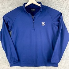 Byron Nelson Jacket Men Medium Blue Golf Business Casual Forsyth Country Club