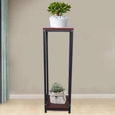 Yard Flower Pot Holder Indoor /Outdoor 40.16 in Metal Plant Stand Tall Pedestal