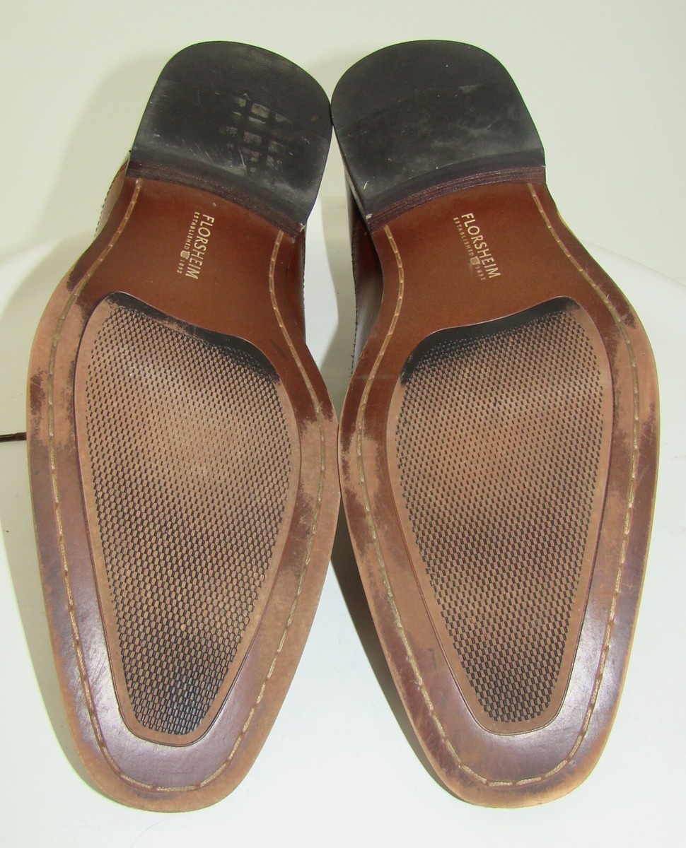 FLORSHEIM Dress Shoes COGNAC Brown Leather Cap Toe Oxford SIZE 10M   C132 FLORSHEIM Dress Shoes COGNAC Brown Leather Cap Toe Oxford  main image 4