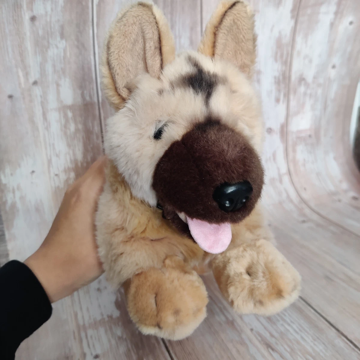 KEEL TOYS Nero Alsatian GERMAN SHEPARD Dog Soft Plush Toy
