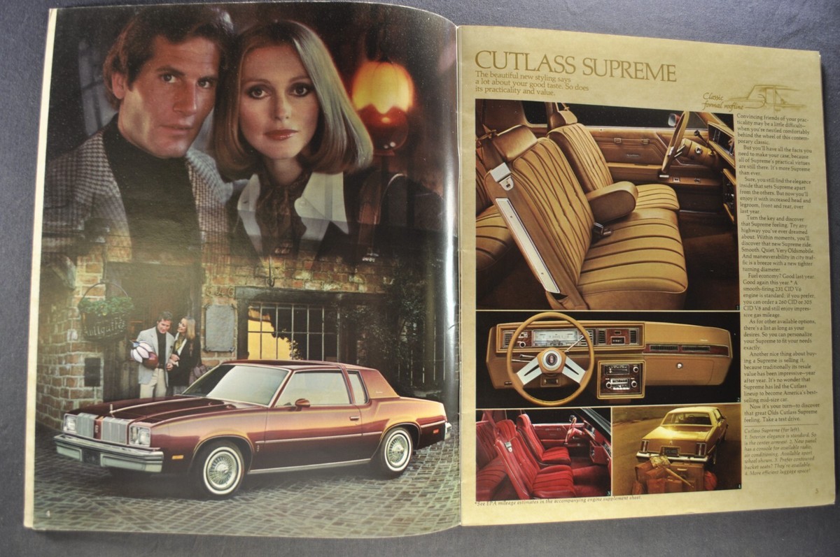 1978 Oldsmobile Brochure Cutlass 442 Supreme Salon Wagon Omega