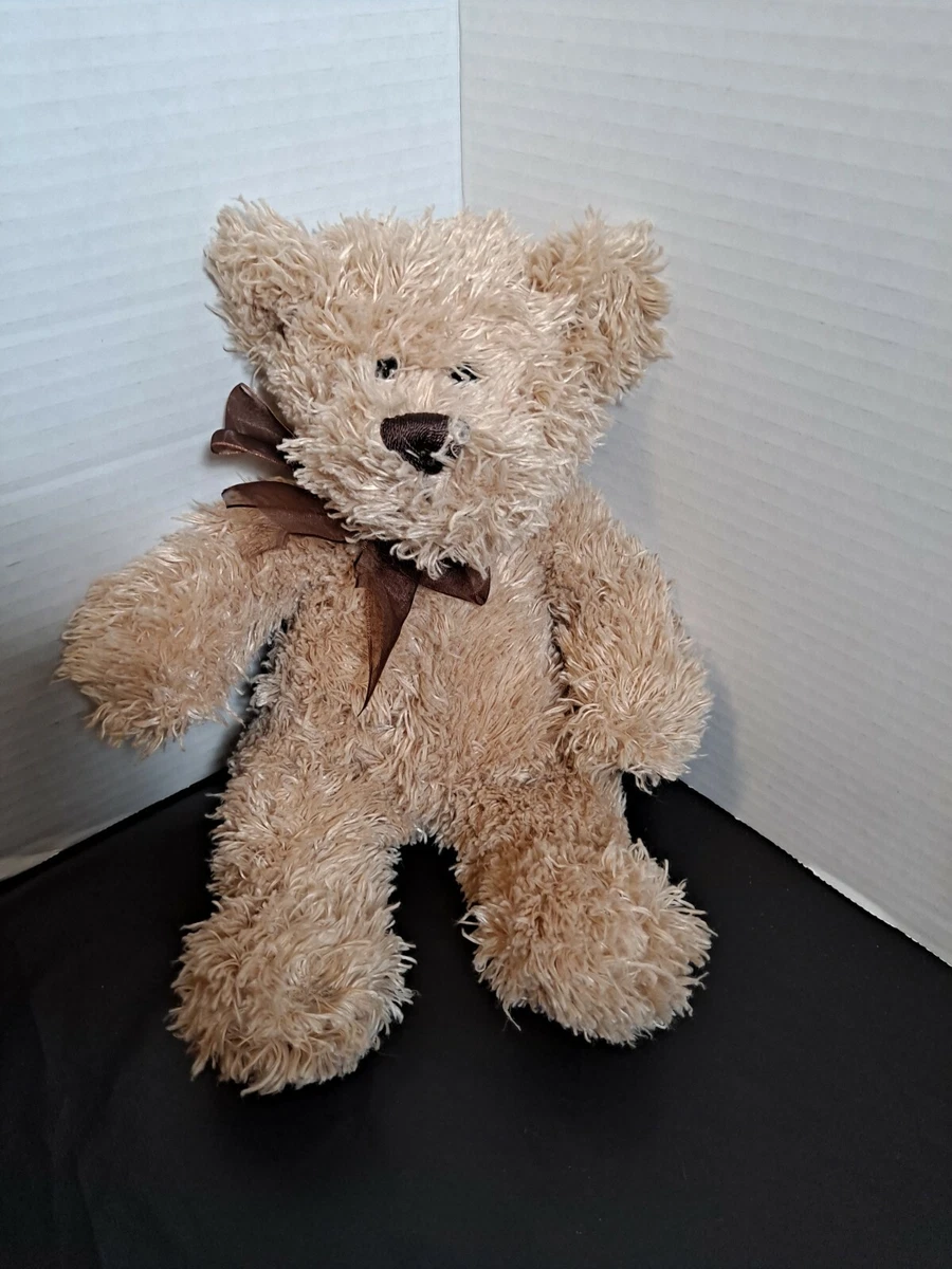 Progressive Plush Dane Teddy Bear Ribbon Bow Beanie Stuffed Animal 12
