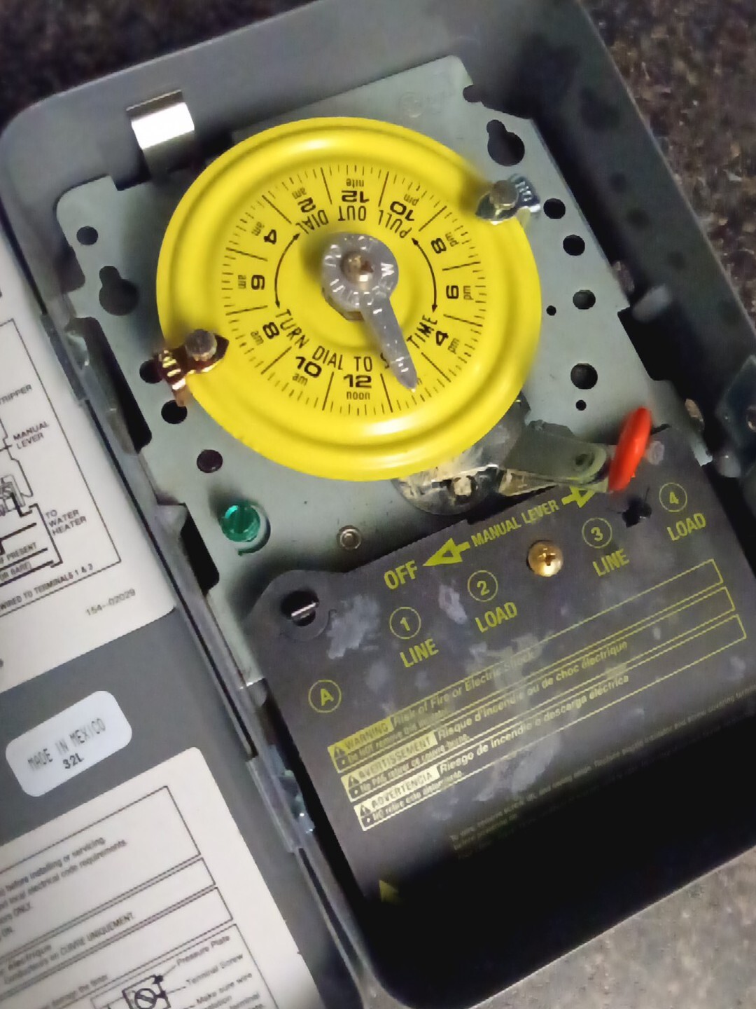 Intermatic WH40 Electric Water Heater Timer Gray 782750074066 eBay