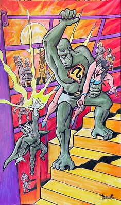 GREEN APE  * MIKE BENNETT'S  ORIGINAL  ART   (2024) 10/072024
