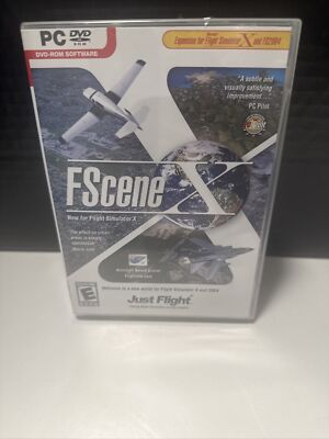 FSCENE X Pc DVD Rom Add-On Expansion Flight Simulator Sim X & 2004 FSX & FS2004