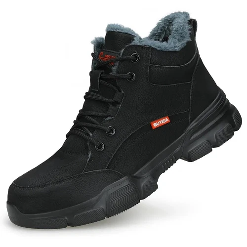 Herren Warm Winter Sicherheitsschuhe Wasserdichte HochTop Arbeitsschuhe - Bild 12 von 24
