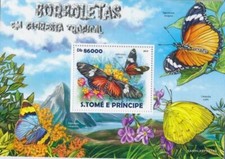 Sao Tome e Principe bloc-feuillet 1076 neuf avec gomme originale 2015 Papillons