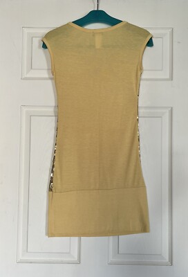 Wet Seal Gold Sequins Front Sleeveless Party Dress SZ: XS. NWOT | eBay