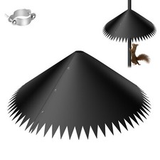 Aroundwrap Squirrel Baffle 18" Protect Bird Feeder Anti-Rust from Proof Squirrel