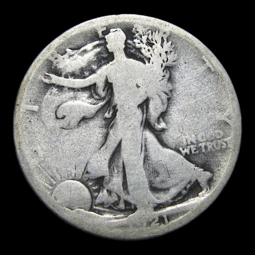 1921-D Walking Liberty Half Dollar Silver ----  Nice Key Date Coin ---- #KK467