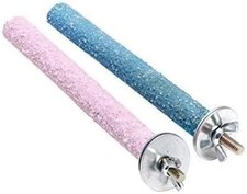 2 Pcs Bird Perch Stand Toy,Random Bird Perch Stand Toy Wood Parrot Grinding Claw