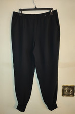 Nice Women's Chico's Black Tapered Pull On Ankle Pants with Pockets Size 0