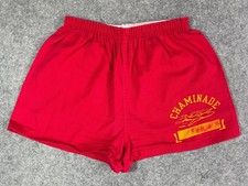 Vintage 80s Chaminade Flyers Athletic Shorts Red Size Large 36-38