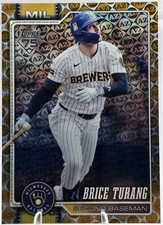 2026 Topps Series 1 Brice Turang Gold Spring Training AZ Foil  /50 SP Milwaukee 