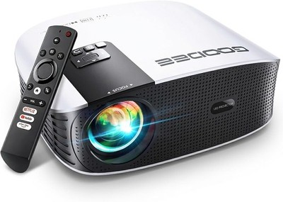 4K Smart Projector with 5G WiFi, Bluetooth, Dolby Audio for Home Theater