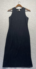 Old Navy Tank Dress Womens Small Black Cotton Stretch Crew Neck Casual Summer