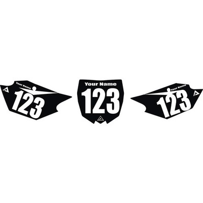 Attack Graphics Standard Restyle Number Plate Backgrounds  For Yamaha YZ250 2016