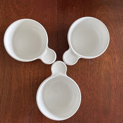 Vintage Set Of 3 Corningware Grab It Bowls White P-150-B #2