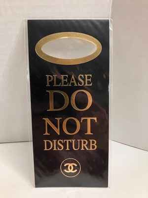 CHANEL Coco Mademoiselle L'eau Privee ''PLEASE DO NOT DISTURB'' Sign/New Sealed