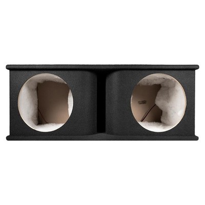 2.0 ft³ @ 32Hz (PER SUB) VENTED ENCLOSURE BOX w/HORN PORT for (2) 12  SUBWOOFERS