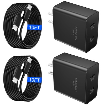 45W Samsung Super Fast Charger USB C, Type C Chargers Fast Charging Android P...
