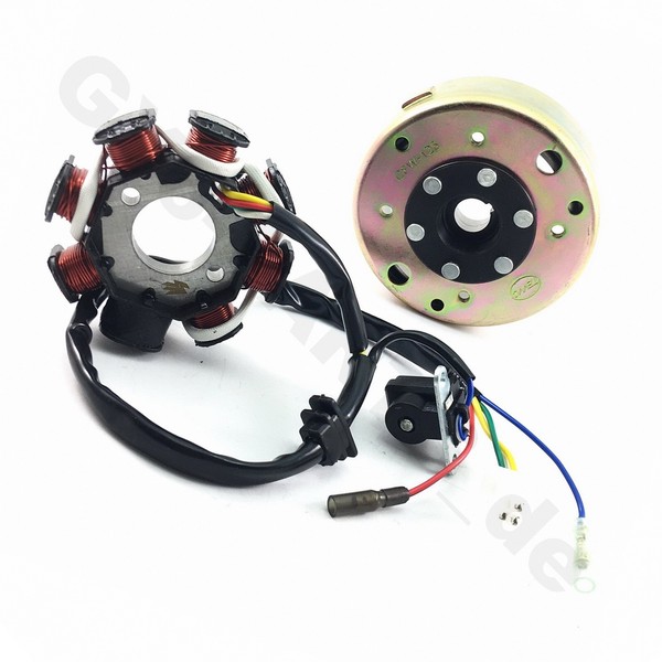 157QMJ Lichtmaschine Stator Rotor FüR Baotian REX Benzhou Yiying Jonway Znen GY6-image