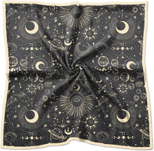 Silk Feeling Scarf 27.5 Inches Large Square Satin Head Hair Wrap Fashion Cute Ae