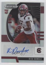 2020 Panini Prizm Draft Picks Rookies Silver Rico Dowdle #271 Auto w5v