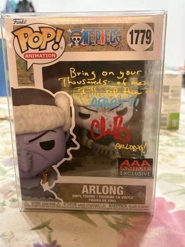 Funko One Piece Arlong Signed By Chris Rager with Quote JSA