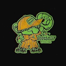 Jimmy Blooper Vtg Rubber Fridge Magnet Baseba...