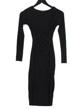 River Island Bodycon Midi Dress UK6 in Black