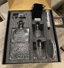 Gifts for HUSBAND Men, Kollea Whiskey Decanter Set with Glasses, Clear New 
