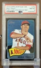 2014 Topps Heritage Chrome Cap Logo Black Refractor Mike Trout 9/65 PSA 8 Angels