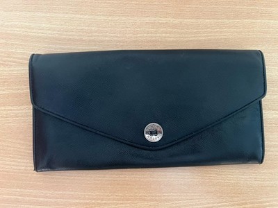 OROTON Black Melanie Leather Travel Wallet/Clutch Multiple Compartments