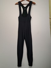 Pearl Izumi Cycling Suit Mens XL Black Fleece Lined One Piece Skinsuit