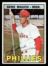 1967 Topps #248 Gene Mauch Philadelphia Phillies EX-EXMINT NO RESERVE!