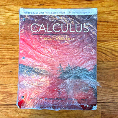 Wiley Calculus: Calculus 7th Ed Loose-Leaf Textbook 2018