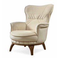 Sessel Luxus Design Textil Wohnzimmer Klassisches Stil MöBel Lounge Lehnstuhl