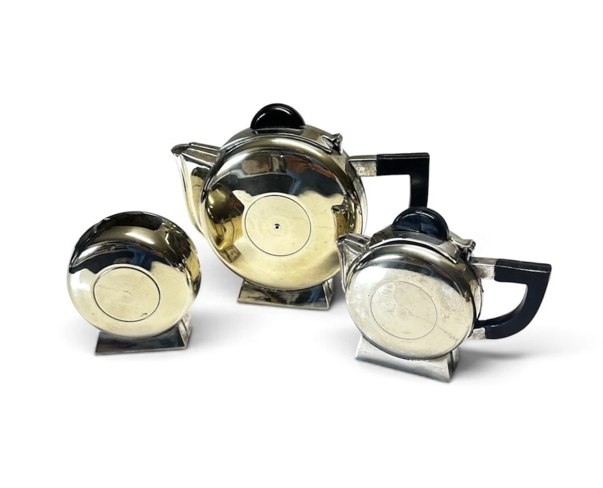 Christofle 1900-1940 Antique US Silver-Plated Teapots, Coffee Pots
