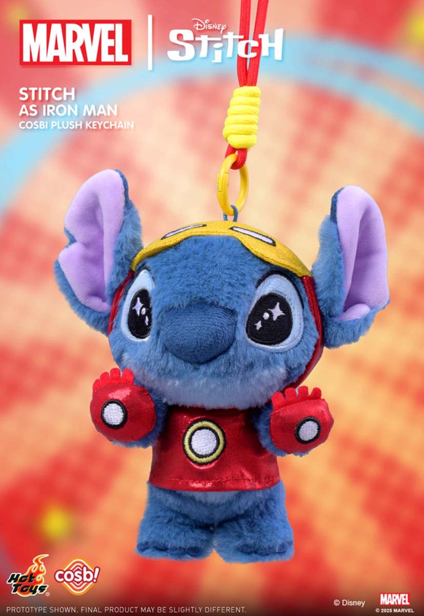 💡 Hot Toys x Cosbi x Disney Marvel Stitch Plush Keychain