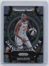 2025 Panini Prizm WNBA #8 Saniya Rivers Kaleidoscopic Rookie RC