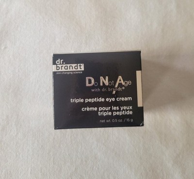 dr. brandt Do Not Age Triple Peptide Eye Cream Wrinkles/Puffiness 0.5oz