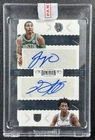 DE'AARON FOX JAYSON TATUM 2017-18 PANINI DOMINION #RDS-TOP ROOKIE DUAL AUTO 7/25