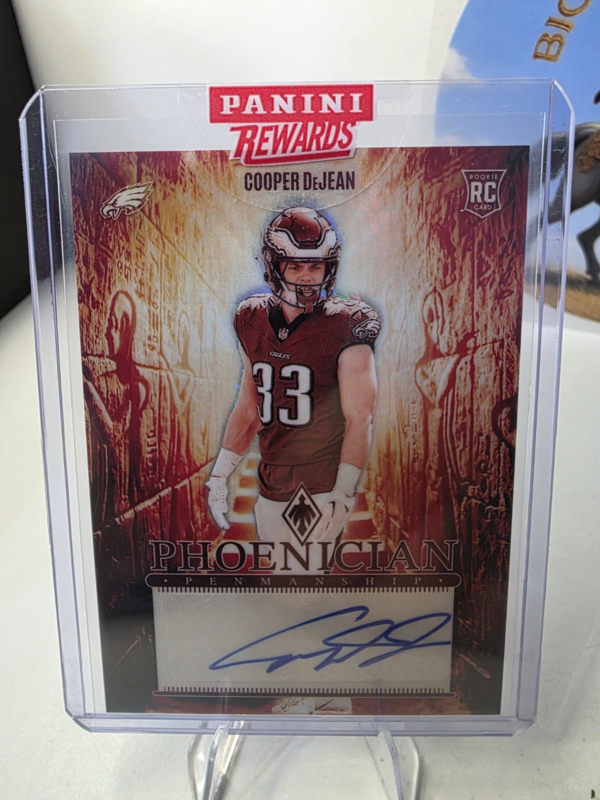 2024 Panini Phoenix - Cooper DeJean Phoenician Penmanship Lazer RC Eagles SSP 🔥