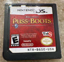 THQ Puss in Boots Nintendo DS Cartridge 2011 E-Everyone NTSC-U/C