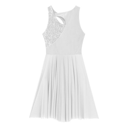 Para mujeres Disfraz de Baile Fiesta Vestido Show Vestidos de Baile Ropa Corta Borde Gimnasio - Imagen 70 de 77