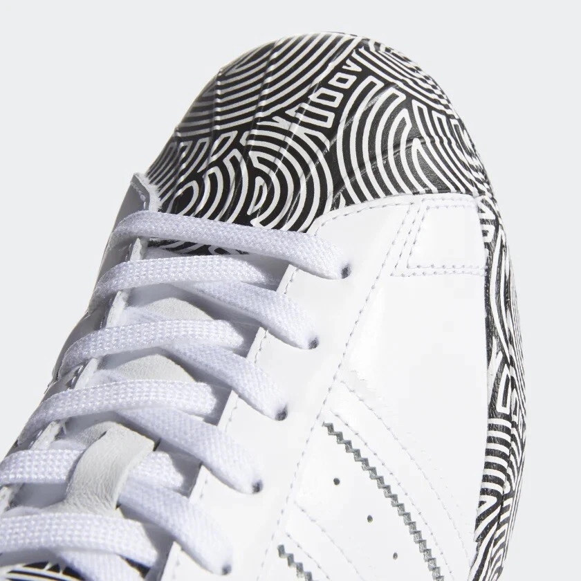 Sz 6- adidas Originals Superstar x Hiroko Takahashi Men’s Shoes, NIB, White. - Image 3 of 4